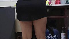 i'm recording my friend's mom cleaning and then i fuck her hard