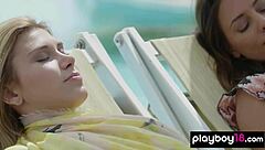 hey, check out naked czech milf anetta keys and her teen gf emily rise sunbathing 😎