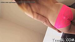 chopper rams prodigious teen 18+ brunette hottie s pie hard, starting with close up blowjob and sucking until cumshot