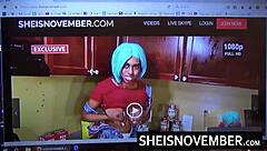 why is sheisnovember screaming so loud from that rough hardcore anal drilling doggystyle with her shaved pussy and big ebony ass bouncing