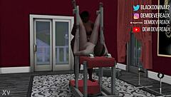 Ebony Domina Gives a Whore What He Wants!