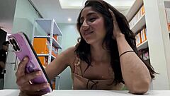 Overwhelmed by Passion as Roommate Catches Girlfriend Masturbating in Office with Huge Ass Play