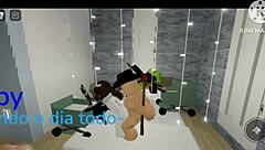 Hey, wanna join this random orgy in Roblox Brookhaven with crossdressing sluts and group oral sex?