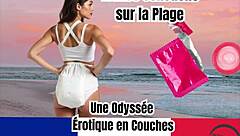 Amante de pañales experimenta trance hipnótico sensual en playa en odisea erótica en capas