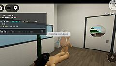 Desperate fan fucked hard in Brookhaven until creampie explosion - Roblox