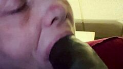Deepthroat Sloppy Blowjob From Midget Slut On Huge Black Monster Cock