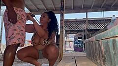 Längtar så efter kuk att tjock pawg böjer sig för stor svart kuk-knull och sug i helfilm