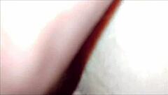 ass spread wide with holes gaped and stockings soaked in this amateur toy play