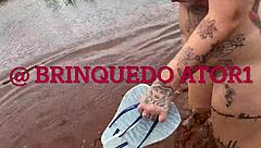 African Amateur Babe Gets Anal Banging And Blowbang On Nudist Beach Without Condom