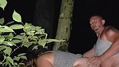 Sneaky outside creampie ending happens after intense buildup in hidden spot. The thrill builds to that final release without anyone noticing.