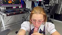 Amateur Colombian latina gets deepthroat blowjob and pussy licking from big cock in kinky roleplay fucking!