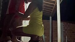 After carnival workout, the cute Latina girlfriend got horny and rode cock on holiday. She bounced until cum filled her tight pussy in homemade fun.