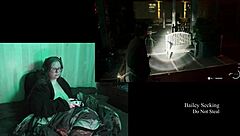 Naked Alan Wake 2 play through continues in part 11 with big natural tits brunette model