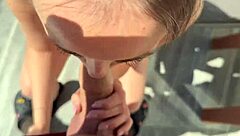 아이고, 그놈이 내 입을 그 몬스터 자지로 정말 벌주면서 나는 그 자연스러운 젖꼭지를 빨아대는 거야