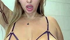 Two Huge Natural Saggy Tits Ovals with Sweet Big Cans