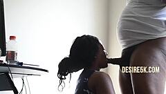 Hey, you think this big ass ebony milf can handle my monster cock in homemade pov blowjob action?