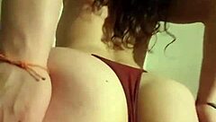 hey, this big ass teen 18+ rides hard in rough pov fucking with moans