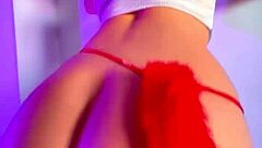 The curvy ebony babe with a big beautiful ass tempts her interracial partner into dirty homemade sin.