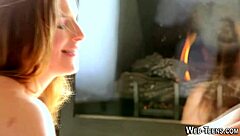 Whoa, check out this pretty teen devouring that tight pussy like a pro!