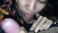 that cute petite young beauty gets so desperate to devour my hard cock with wild hunger