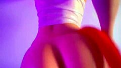 The curvy ebony babe with a big beautiful ass tempts her interracial partner into dirty homemade sin.