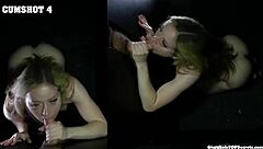Gloryhole Pussy Use with Cum Swallow