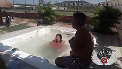 Emotional Bareback Encounter In In-Laws' Jacuzzi