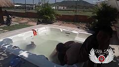 Emotional Bareback Encounter In In-Laws' Jacuzzi