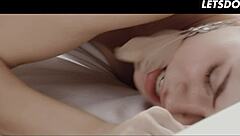 Submissive girlfriend Mary Kalisy enjoys a sensual encounter with her lover in this romantic scene.