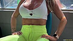 Can this milf handle intense training by fucking hard with her personal trainer Fabi Drumond?