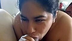 Contrasting oral sex with fingers sliding deep into the tight ass for intense pleasure