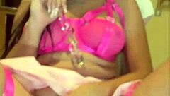 Masturbating in lingerie until I cum hard with my natural tits shaking