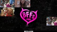 Our bestie's tight slits get pounded in interracial threesome action