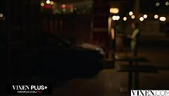 Oh man, how do gorgeous duo fibi euro and emiri momota share that huge cock in a steamy ffm threesome with cum swapping?