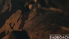 Lara's guts rocked hard in this extended futanari hardcore scene!