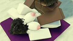 On the beach, this big ass and tits bitch TAKES a black CREAMPIE during intense fucking session