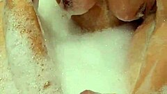 Sexy Wife Gives Sensual Blowjob In Bathroom Before Homemade Mutual Masturbation Game With Not Sister