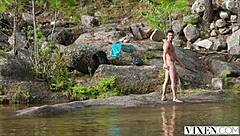 Why Does Gorgeous Redhead Audrey Reid Dive into Steamy Outdoor Sex with Cum in Mouth and Riding?