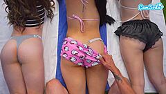 Hey, check out this hot Latina gamer girl getting fucked hard and riding that huge cock while she's still playing her game