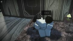 I feel so wild fucking this cute fan rough in doggystyle bent over on Roblox studio condo