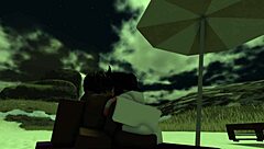 On the beach, this big ass and tits bitch TAKES a black CREAMPIE during intense fucking session