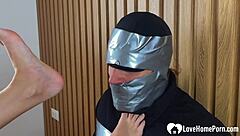 i tie him up after workout and make him sniff my sweaty bare feet as punishment