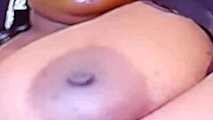 Massive huge black tits bounce wildly in intense hardcore action with no holding back