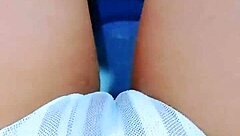 Pretty Young Latina Feels Overwhelmed Fingering Her Wet Shaved Pussy In Office Bathroom