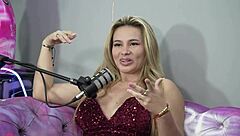 sara films a podcast with karen sleent the hot blonde