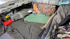 I love fingering my wet pussy as a big-boobed soldier girl alone in my quarters, reaching orgasm solo.