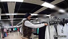 This luscious Czech chick gets seduced in the mall, then she strips and gets plowed hard in POV.