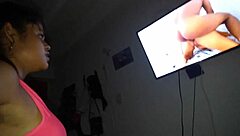 Ever wonder what happens when I make my cuckold watch me fuck my black friend and force him to cum in amazon position?