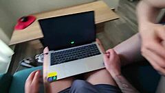 My Boyfriend Wants to Play FIFA While I Crave Playing with His Polla as a Cute Blonde Babe with Big Tits