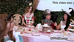 Tea Party Escalates to Intense Foursome Action